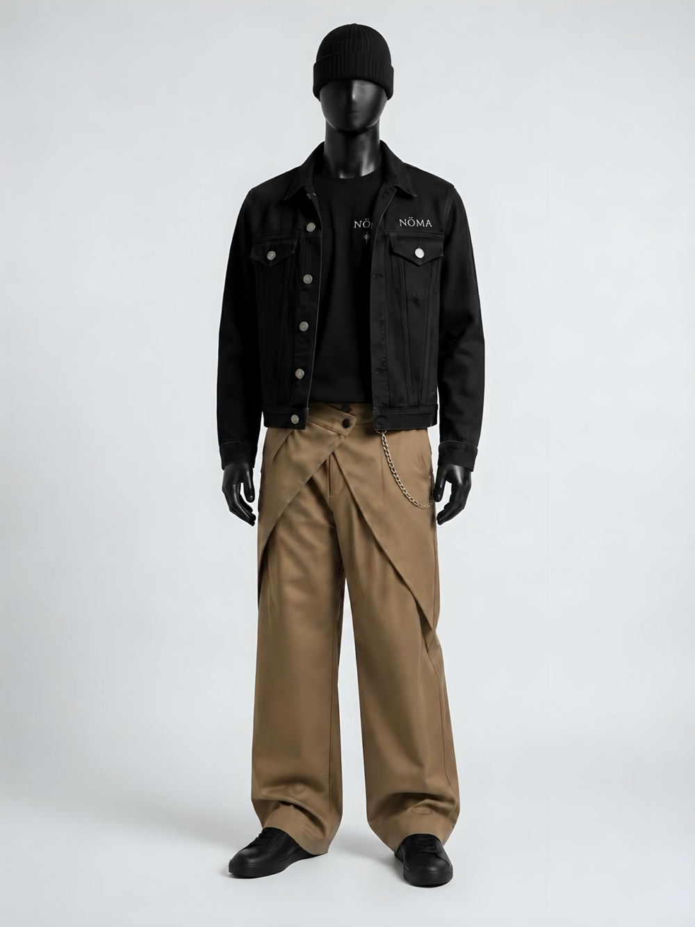 Veste en jean noire