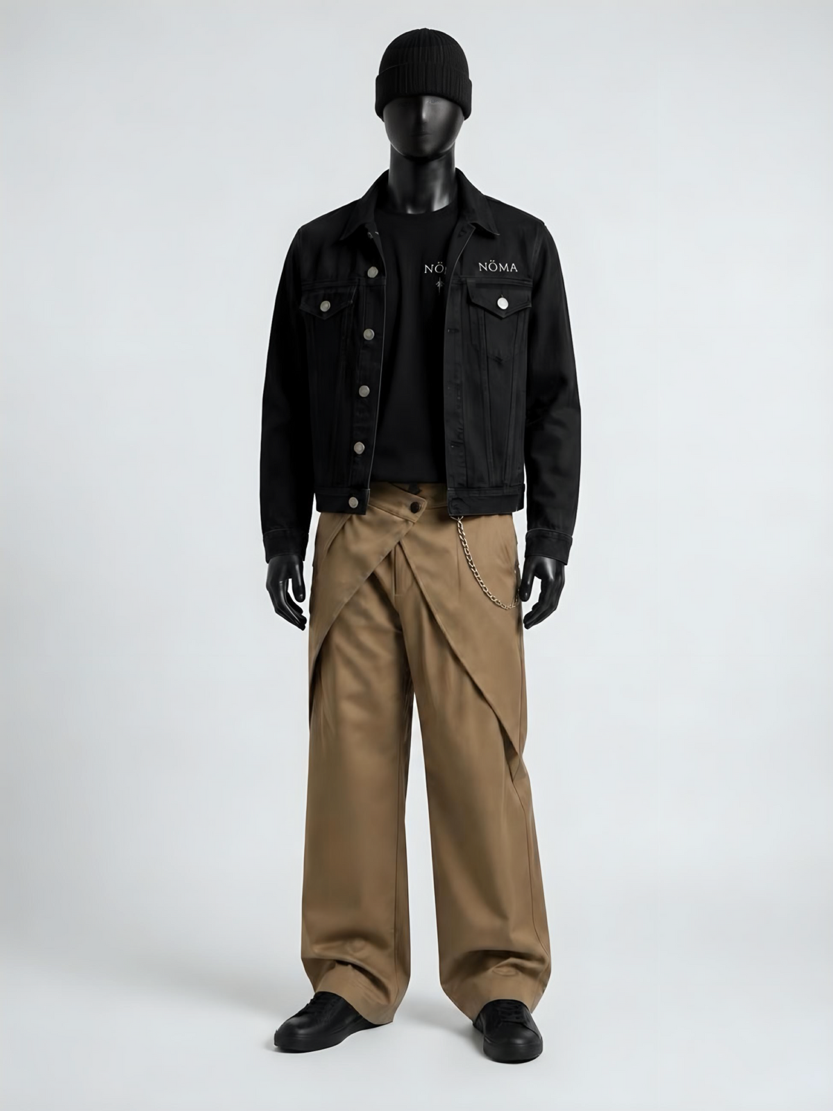 Veste en jean noire